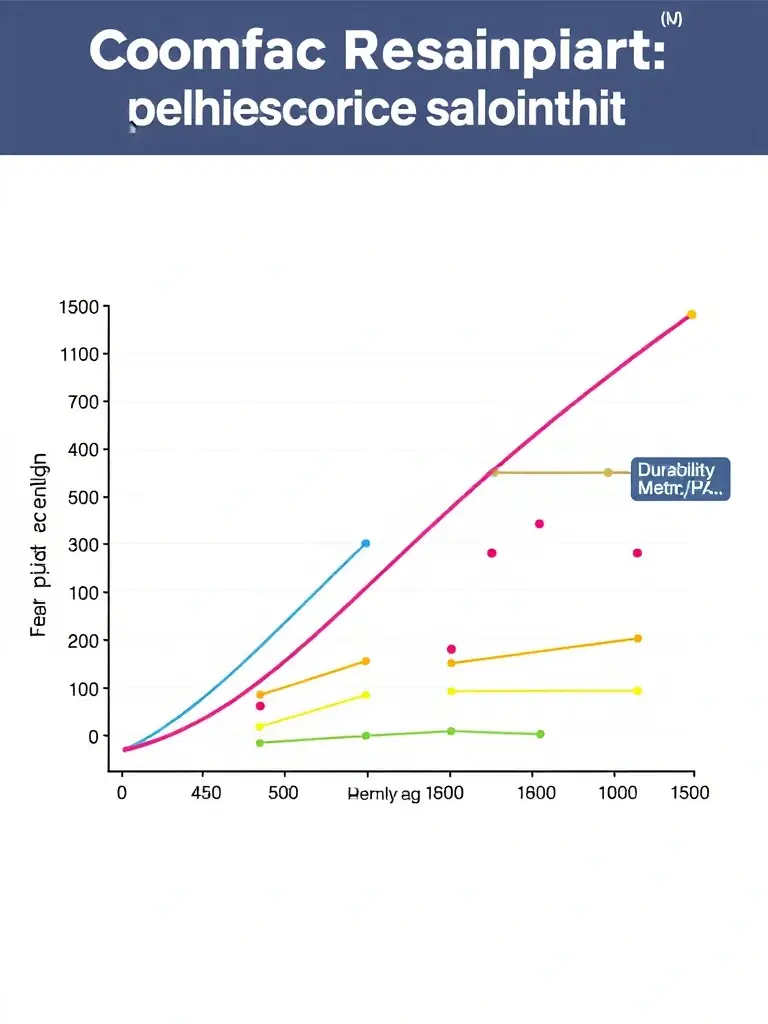 A graph illustrating the adhesive's chemical resistance to various solvents and pH levels, demonstrating its durability in different operating conditions.